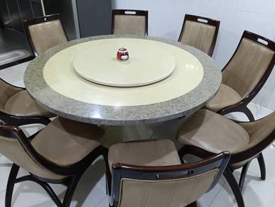 Second-Hand Dining Table Set with 8 Chairs... 