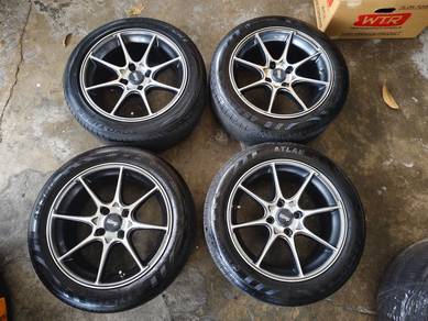 Rim second 15 Advanti siap tayar myvi saga vios