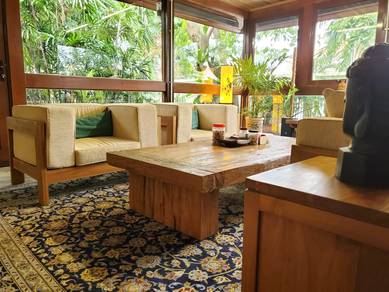 Solid Teak Wood 3-piece Sofa Set