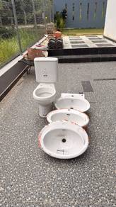 New cotto basin and toilet bowl 