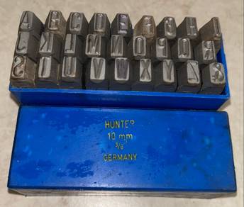 Hunter Alphabet Stamp Engrave