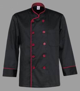 Baju Chef Uniform color Black