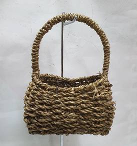 Woven Basket twisted banana bark