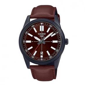 Watch- Casio Men Leather MTPVD02BL-5 -ORIGINAL
