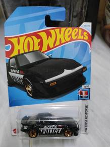 Hotwheels Black Police Mazda RX-7