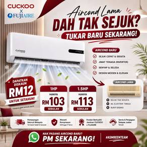 Promosi Aircond Bulanan Ansuran AC123