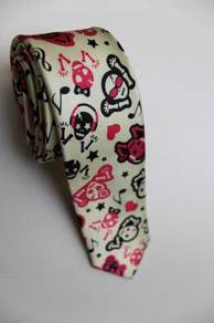 SLIM Musical Skull Emo Punk Rock Cartoon Neck Tie