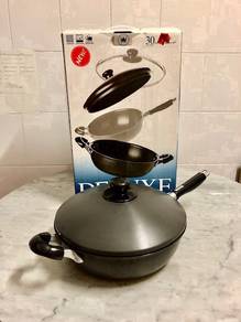 Deluxe Hard Anodized Deep Itame Pan - 30cm