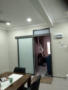 Pintu Sliding Gantung Dapur (Aluminum-Kace)