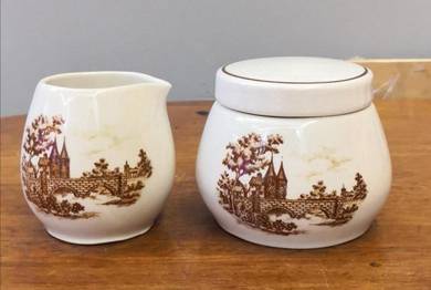 Vintage nikko sugar bowl creamer jar