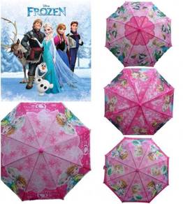 Kids Cartoon Long Umbrella Frozen Elsa Anna (4 de)