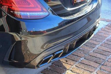 Mercedes W205 AMG Rear Bumper Blade Flics CF