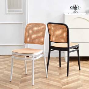 CK41B NEW * Kerusi Artificial Rattan Chair Black