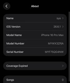 Iphone 16promax 256GB
