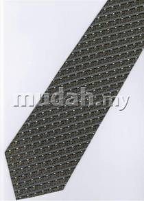 ID1205 Hand Made Men Formal Black Striped Neck Tie