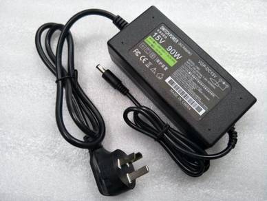15v 6A power supply adapter 5.5mmx2.5mm output plu