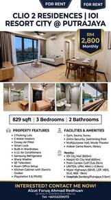 Service Residence For Rent in The Clio 2 Residences