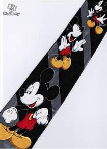 Mickey Mouse Disney 3 Pose Handsome BLACK Neck Tie