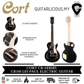 Cort CR100 Les Paul Design Electric Guitar - Black