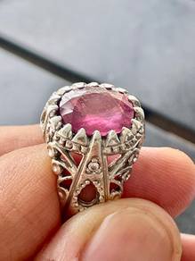 Cincin Perak Delima Madagaskar
