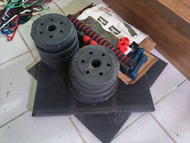 Dumbbell/Bar bell+ Pushup Board+Gym Mat