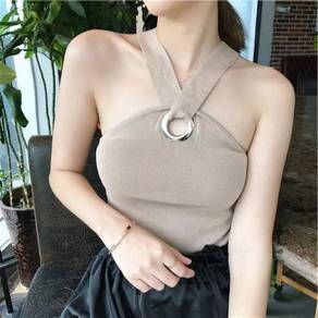 Khaki knitted top