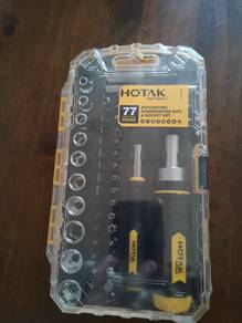 Hotak Racheting Screwdriver Bits & Socket Set 77pc