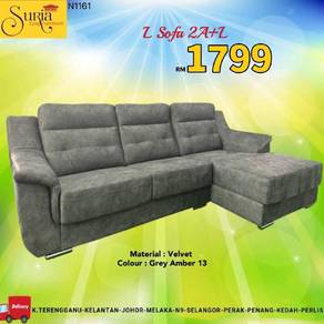 Sofa L saiz besar/L shaped sofa