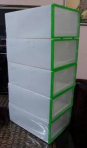 Combo 5 Plastic Shoes Boxes