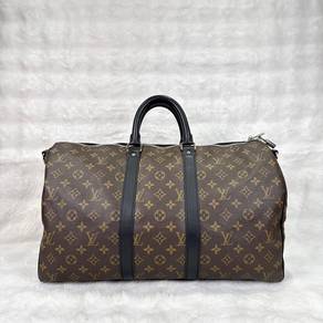 LV Keepall 45 Macassar Monogram Duffle Bag
