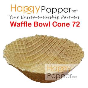 Aiskrim kon Sugar waffle bowl ice cream cone 72