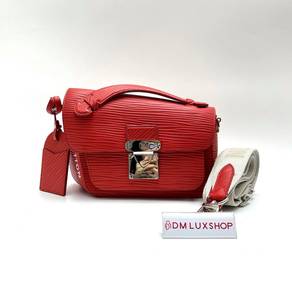 Preloved LV Red Epi Monceau Distorted Bag