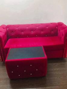 Sofa 3 seater + meja kopi