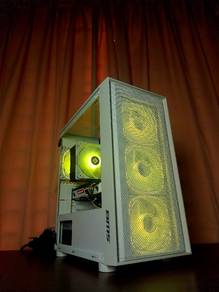 RX 470| Intel 6 Core White ARGB Gaming PC
