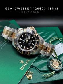 Rolex Sea-dweller 126603 half gold 43mm full set
