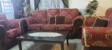 sofa size besar 3+2+1+ meja kopi nk djuall