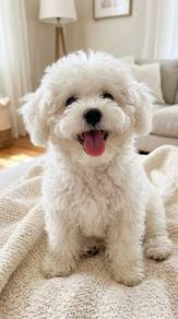 B487 Alluring Poochon small fluffy curly coat bich