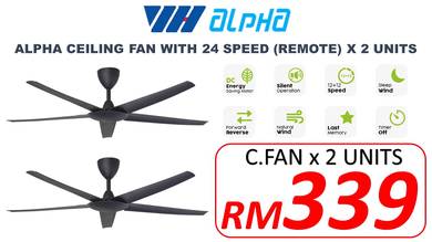 [LIMIT] Alpha 56" Ceiling Fan 12 Speed x  2 UNITS