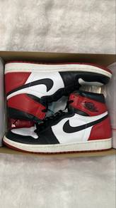 Authentic Nike AJ1 High Black Toe UK9