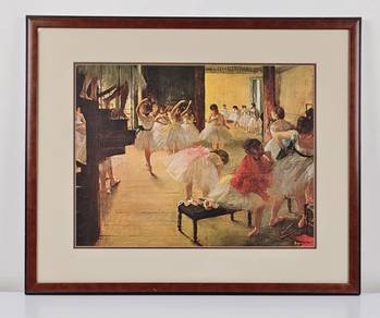 Grace in Motion: Ballet Class Lithograph