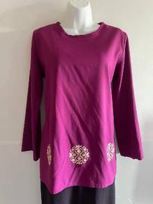 Baju Blouse Muslimah long sleeve