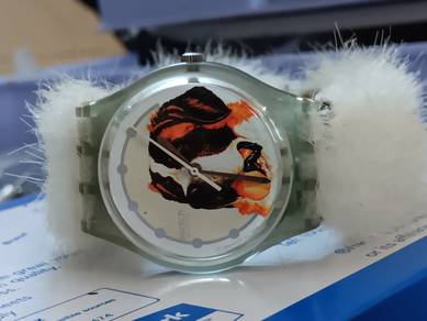 Vintage rare swatch st bernard dog watch
