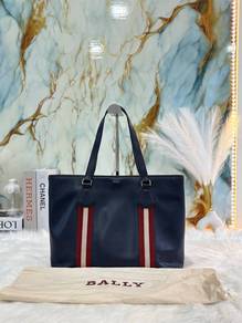 Bally Medium Supra Leather Tote Shoulder Bag