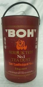 Antique Rare Large BOH TEA 5kg Canister.
