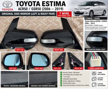 Toyota Estima ACR50 Original Side Mirror Pair