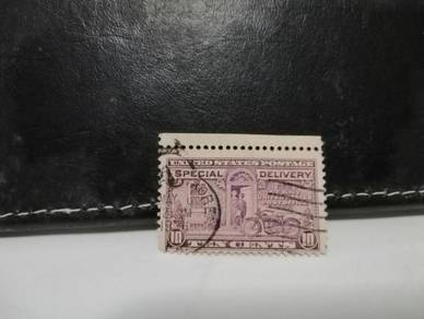 1927 USA Stamp Motorcycle Harley Davidson, Postman