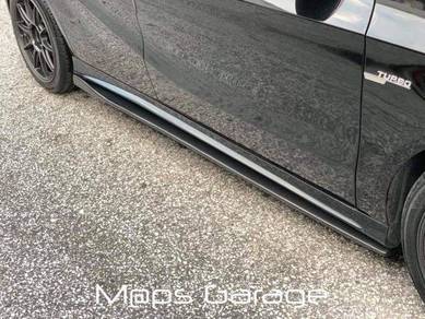 Mercedes w117 cla carbon side skirt lip