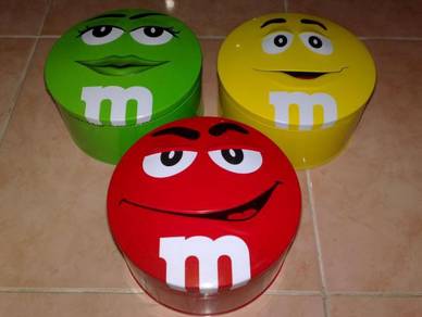Kotak m&m's tin box 3