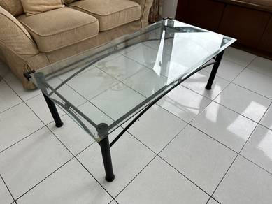 large glass coffee table for sale