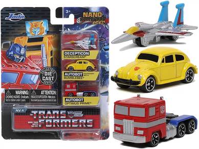Transformers G1 Nano metal Vehicles 3 pack set